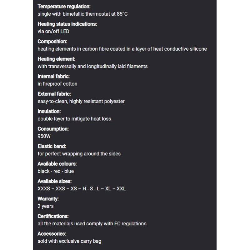 Thermal, termal, tecnology, technology, manta, mantas, calentador, calentadores, rueda, ruedas,