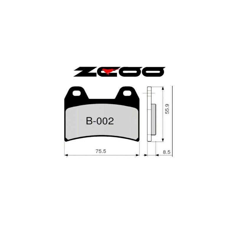 ZCOO PASTILLA DE FRENO B002 EXC ENDURANCE