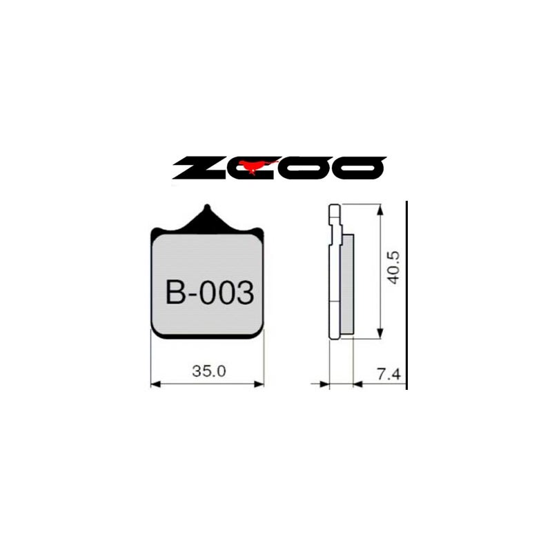 ZCOO PASTILLA DE FRENO B003 EXC ENDURANCE