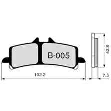 ZCOO PASTILLA DE FRENO B005 EXC ENDURANCE 2