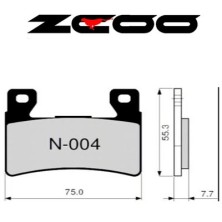 ZCOO PASTILLA DE FRENO N004 EXC ENDURANCE 2