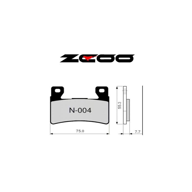 ZCOO BRAKE PADS N004 EXC ENDURANCE