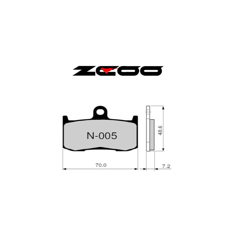 ZCOO PASTILLA DE FRENO N005 EXC ENDURANCE