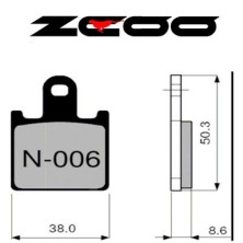 ZCOO BRAKE PADS N006 EX RACE 2