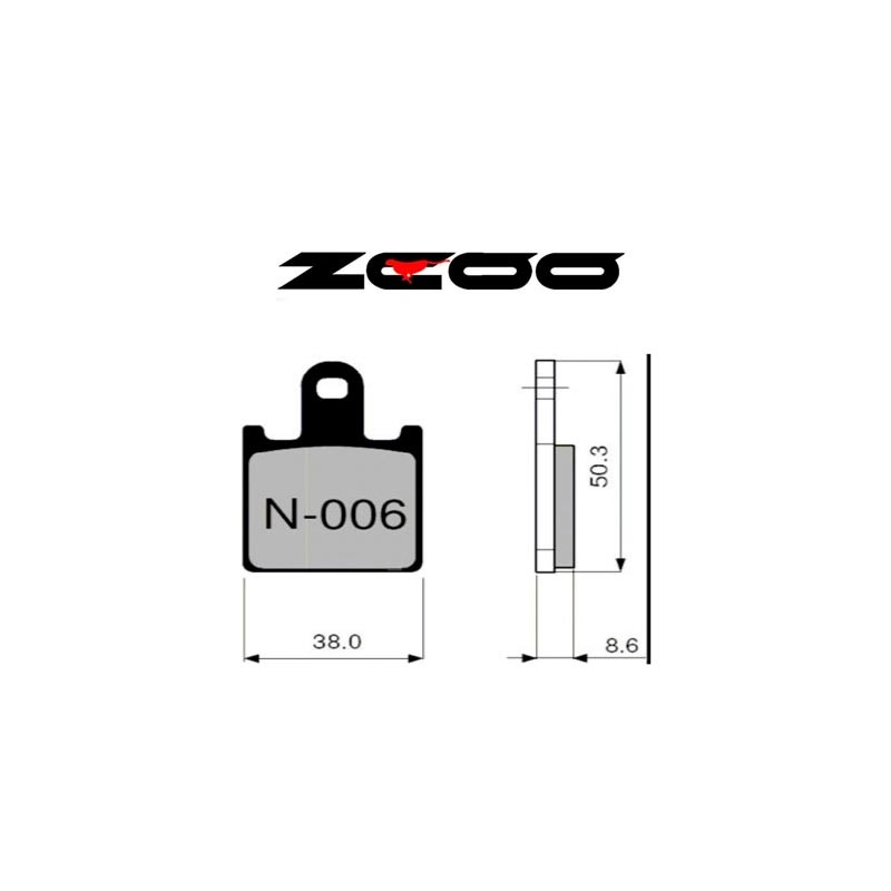 ZCOO PASTILLA DE FRENO N006 EX RACE