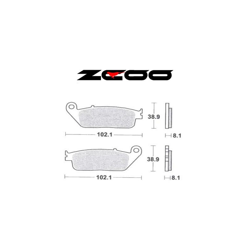 ZCOO BRAKE PADS N007 EX RACE