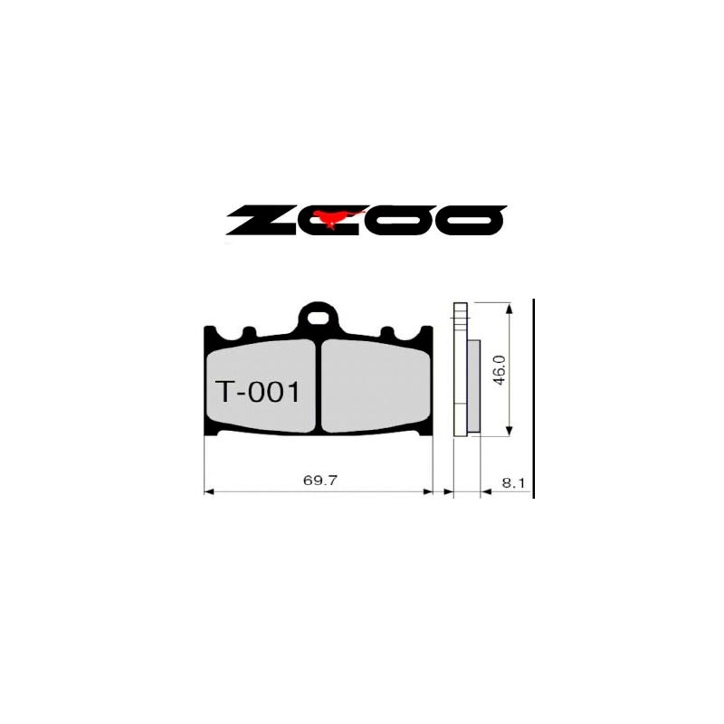 ZCOO BRAKE PADS T001 EX RACE