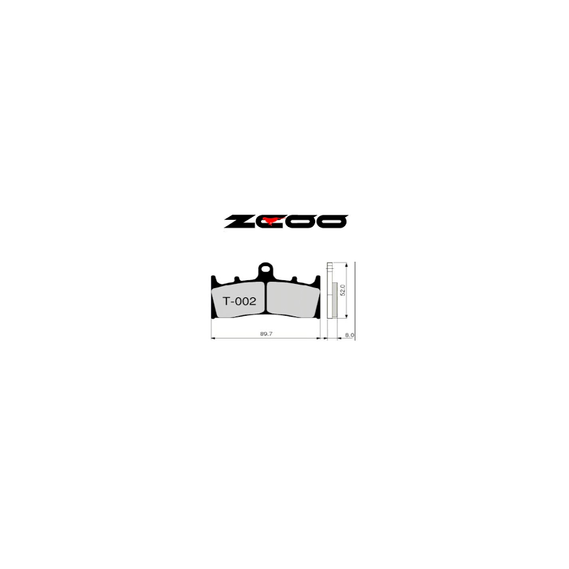 ZCOO BRAKE PADS T002 EX RACE
