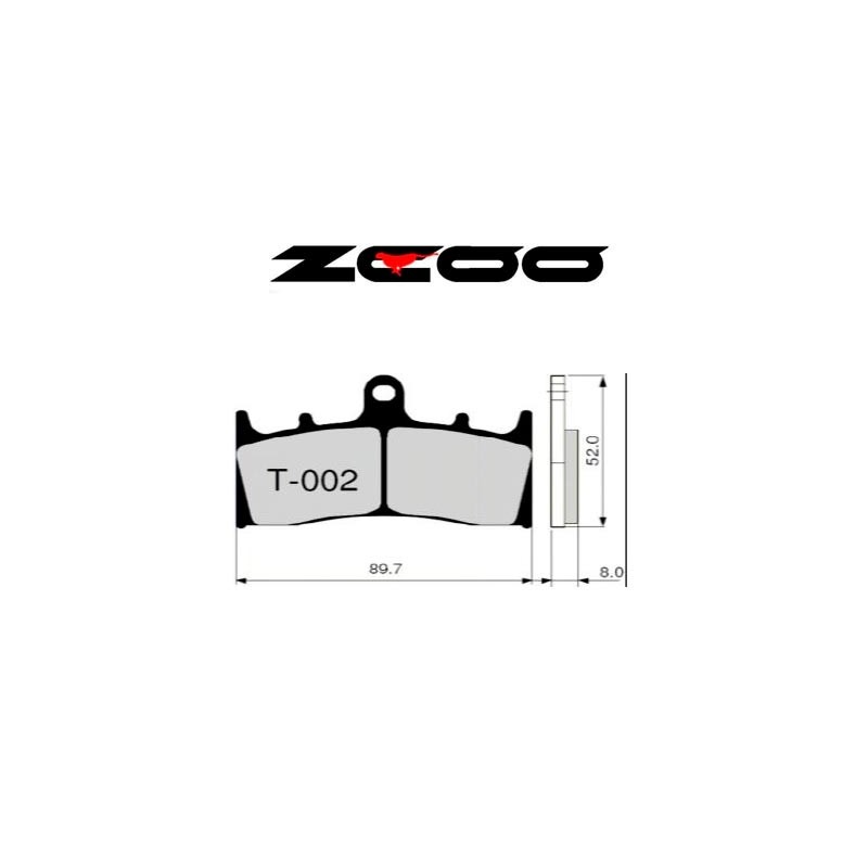 ZCOO BRAKE PADS T002 EXC ENDURANCE