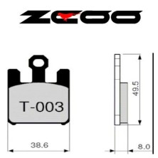 ZCOO PASTILLA DE FRENO T003 EX RACE 2