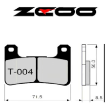 ZCOO PASTILLAS DE FRENO T004 EX RACE 2