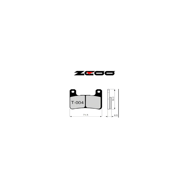 ZCOO PASTILLAS DE FRENO T004 EX RACE