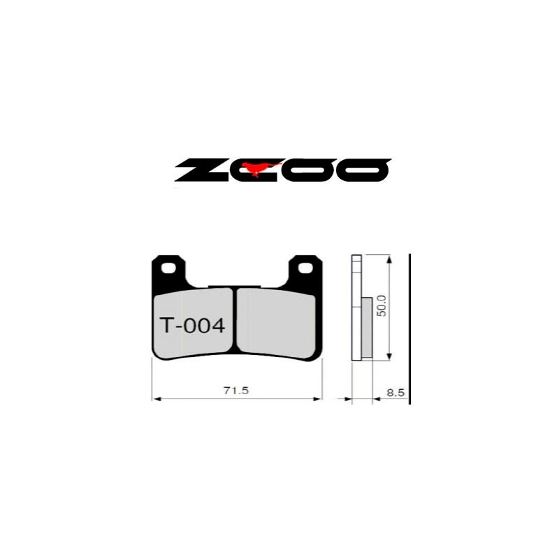 ZCOO BRAKE PADS T004 EXC ENDURANCE