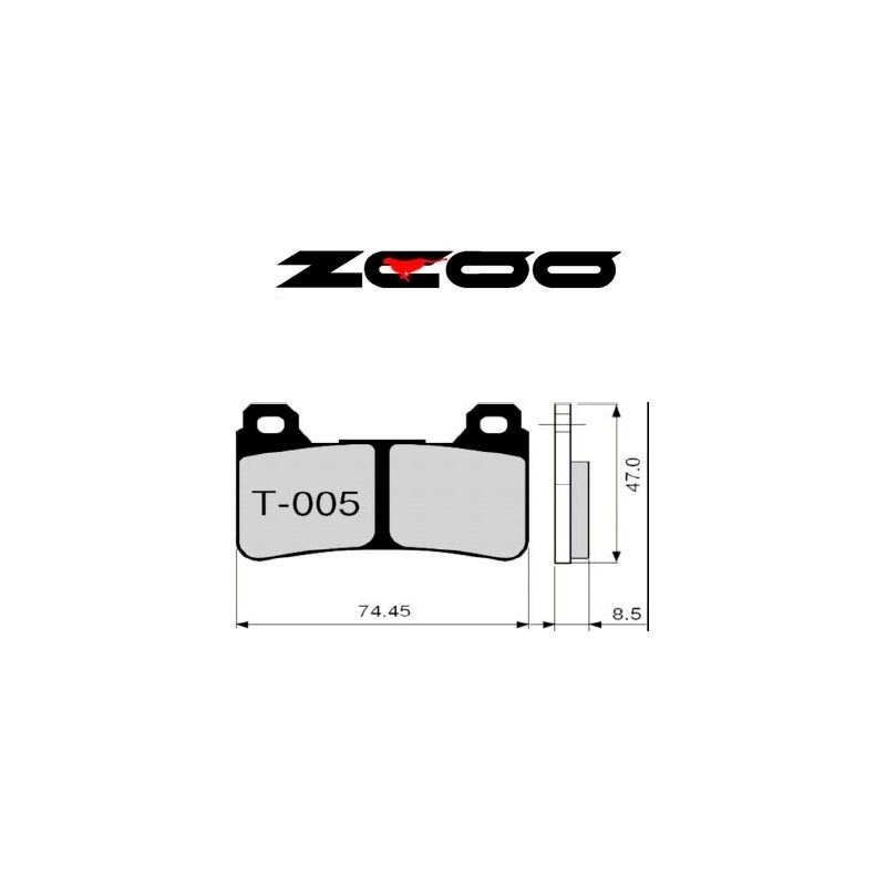 ZCOO BRAKE PADS T005 EXC ENDURANCE