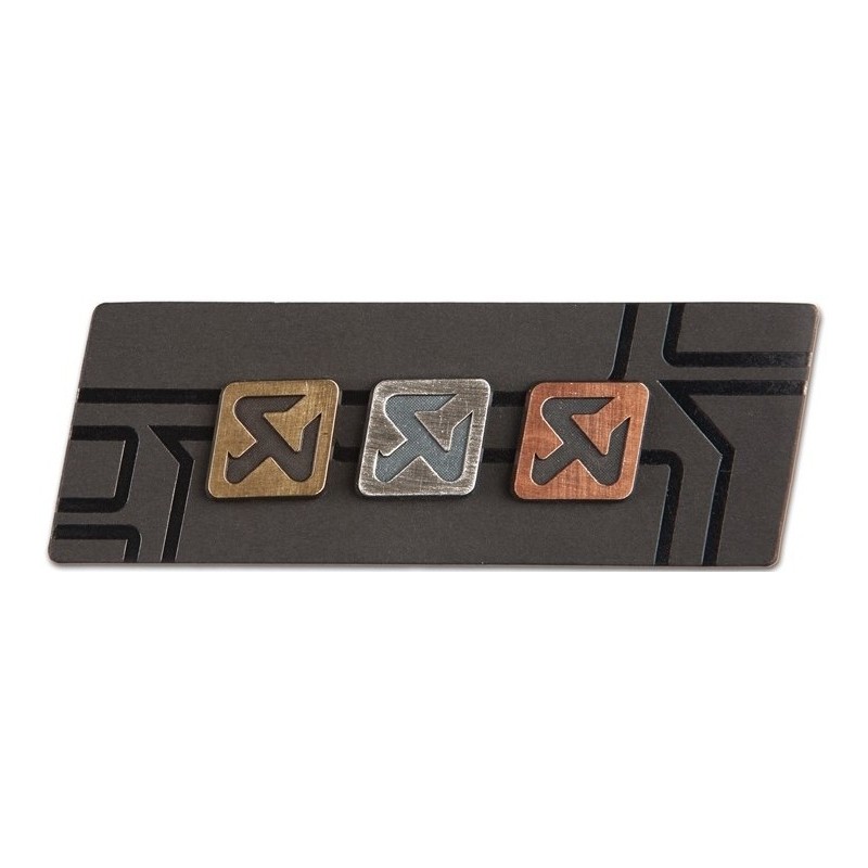 Pin Akrapovic 800983 de cobre, bronce y plata | BeRacing1