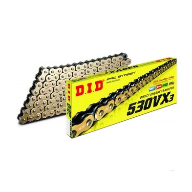 DID CHAIN 530 VX3 120 COLORED LINKS