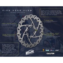 GALFER DISCO FRENO BICICLETA SHARK 160mm 2