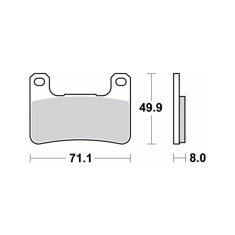 BREMBO SINTERED BRAKE PADS RACING SR SUZUKI