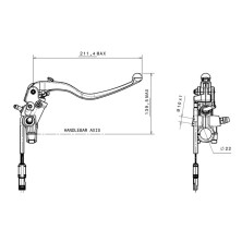 BREMBO BOMBA DE FRENO 16x21mm TITANIO 910D34119 2