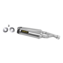 Aluminium Thunder silencers (right and left) with carby end cap