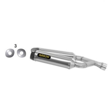 Silencioso Thunder de aluminio (Dcho+Izdo) fondo en carbono 71907AK