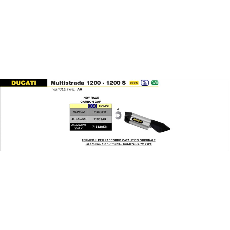 ARROW SILENCIOSO INDY RACE TECH 71832