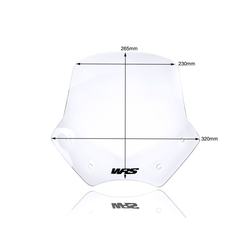 WRS PARABRISAS SPORT BMW R 1200 R 2006-2014 TRANSPARENTE