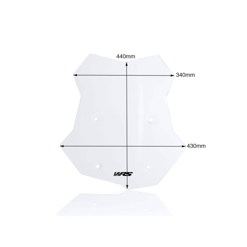 WRS PANTALLA CAPONORD BMW F 750-850 GS-ADV 2018-2023/ F 800-F 850 GS 2024/F 900GS ADV 2024 TRANSPARENTE