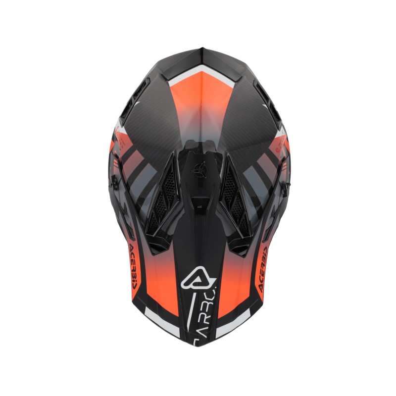 ACERBIS STEEL CARBON HELMET 22-06 FLUO ORANGE/BLACK