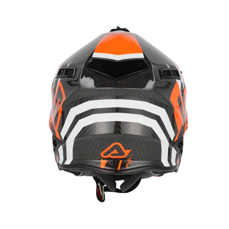 ACERBIS STEEL CARBON HELMET 22-06 FLUO ORANGE/BLACK