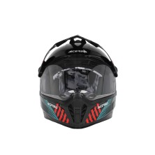 ACERBIS CASCO RIDER JUNIOR NEGRO / ROJO BRILLO 2
