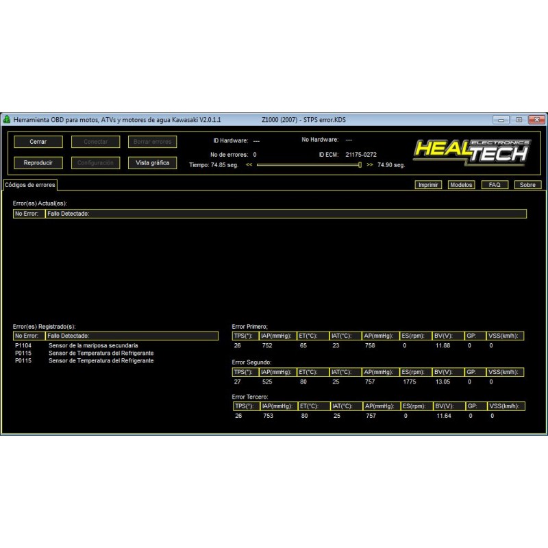HEALTECH OBD DIAGNOSIS TOOL KAWASAKI OBD-K01