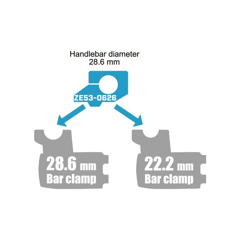 ZETA OFFSET HANDLEBAR RISER KIT ZE53-0626