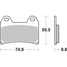 BREMBO RACING BRAKE PADS 07BB19LA 2