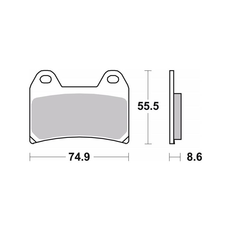 BREMBO RACING BRAKE PADS 07BB19LA