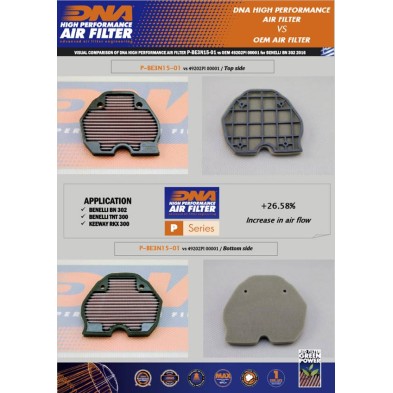 DNA FILTRO DE AIRE  BENELLI P-BE3N15-01