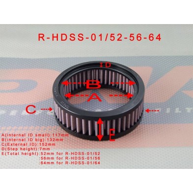 DNA AIR FILTER HARLEY DAVIDSON R-HDSS-01-64