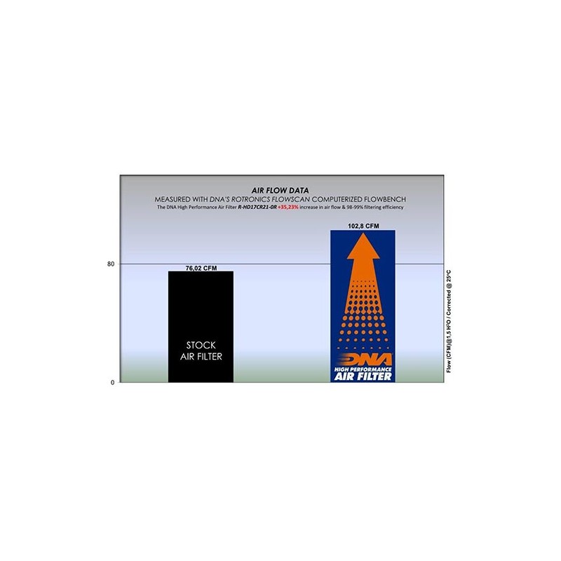 DNA FILTRO DE AIRE HARLEY DAVIDSON HD17CR21-0R