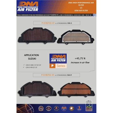 DNA FILTRO DE AIRE SUZUKI P-S10GT22-01