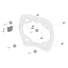 Kit adaptador para soporte lateral para 2 maletas TRAX, NANUK 2