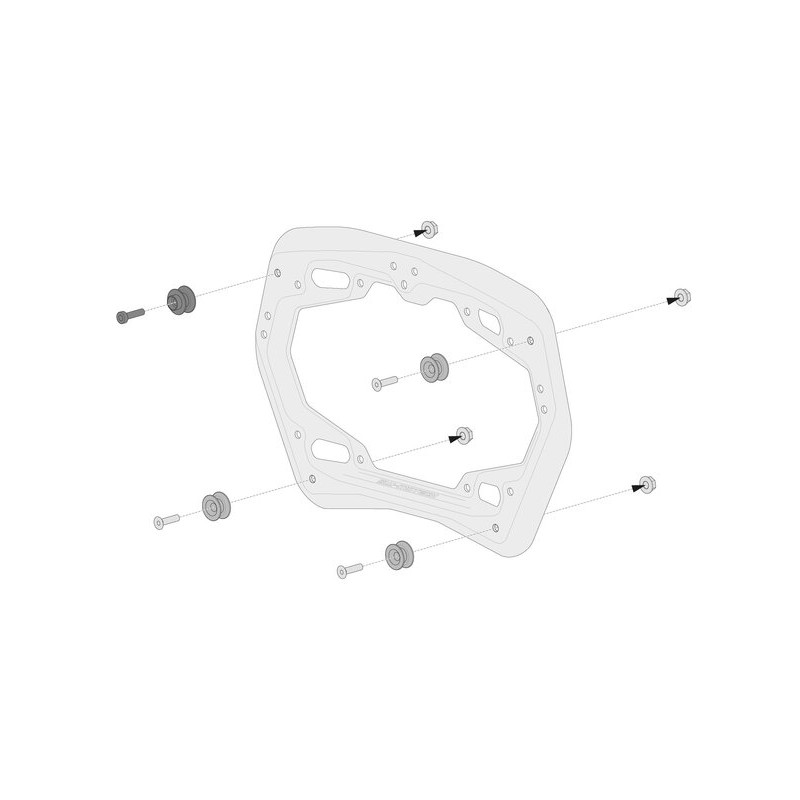 SW-MOTECH KIT ADAPTADORES LATERALES SOPORTES PRO KFT.00.152.35200