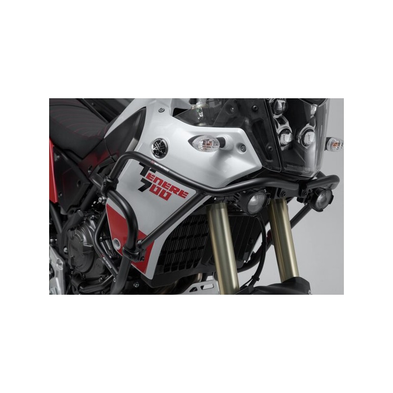 Upper engine guards. Black. Yamaha Ténéré 700 (19-