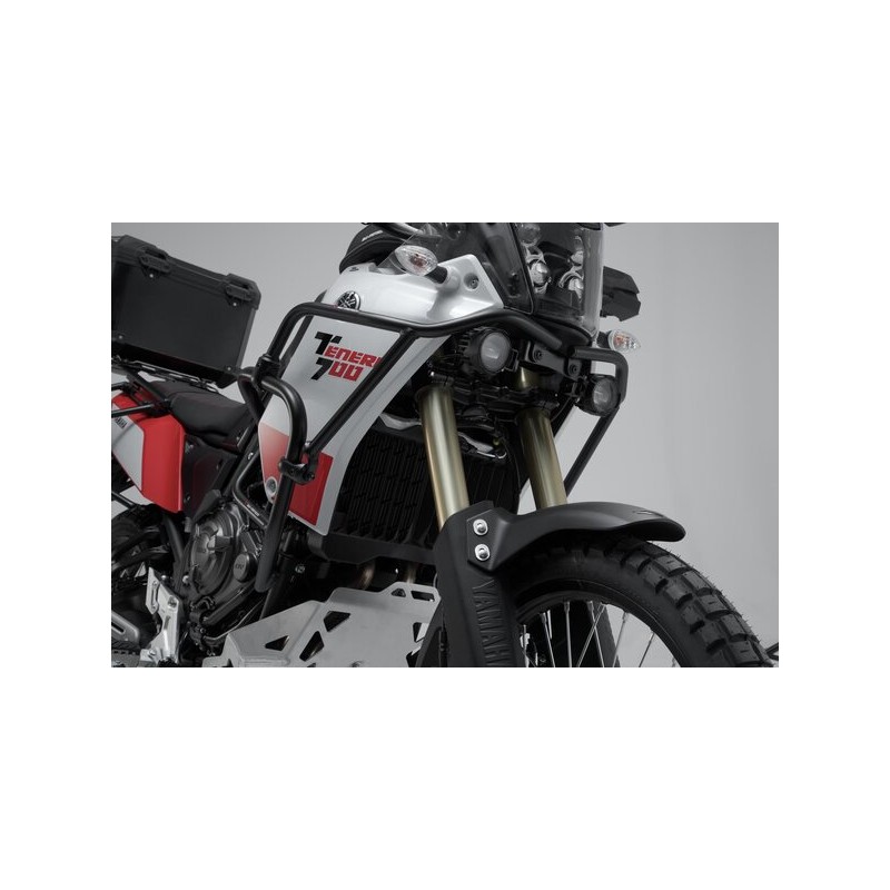 Upper engine guards. Black. Yamaha Ténéré 700 (19-