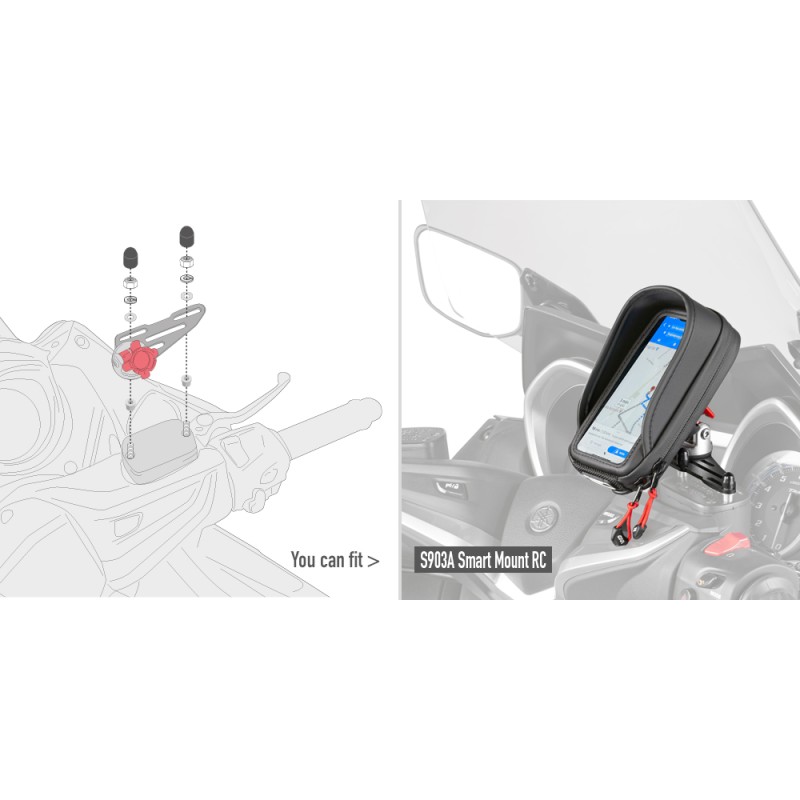GIVI KIT TORNILLERIA ESPECIFICO PARA MONTAR SMART MOUNT 02VKIT