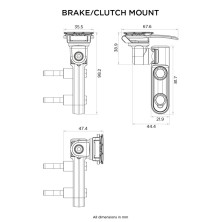 QUAD LOCK SOPORTE PARA BOMBA DE FRENO / EMBRAGUE QLM-CLH 2