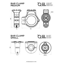 QUAD LOCK 360 MEDIUM HANDLEBAR MOUNT QLP-360-BCM 2