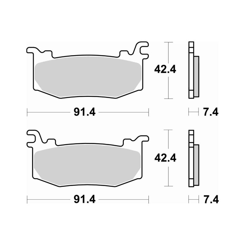 BREMBO BRAKE PADS Z04 107A48616 HYPURE