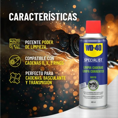 WD-40 SPECIALIST MOTORCYCLE CHAIN ​​CLEANER 400ML