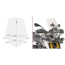 GIVI CUPULA TRASPARENTE D5126ST G 310 GS (17 - ​​24)