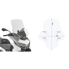 GIVI TRANSPARENT WINDSCREEN C 400 GT (19 - 24) 5132DT
